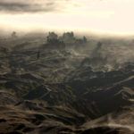 mount bromo sea of sand at sunrise