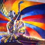 a ballerina mural in moscow in russia