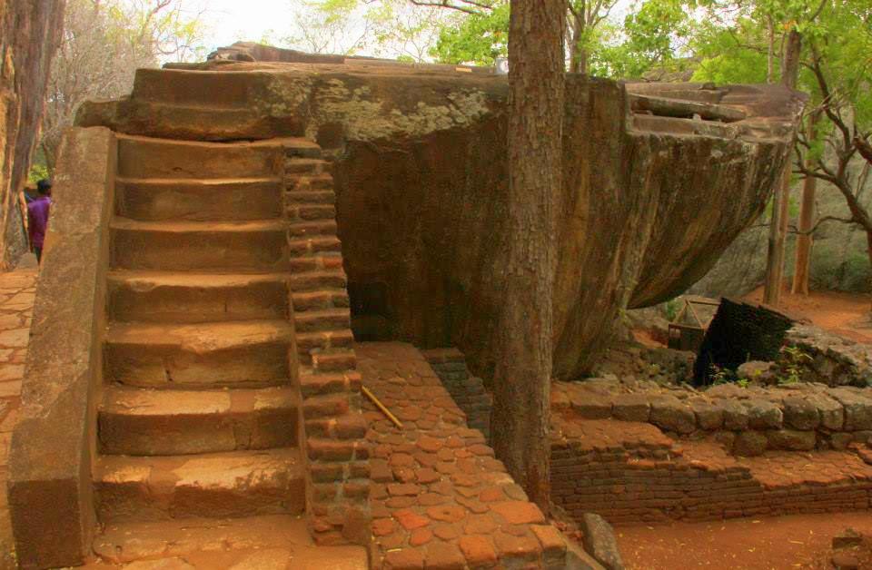 The ruins at Sigiriya