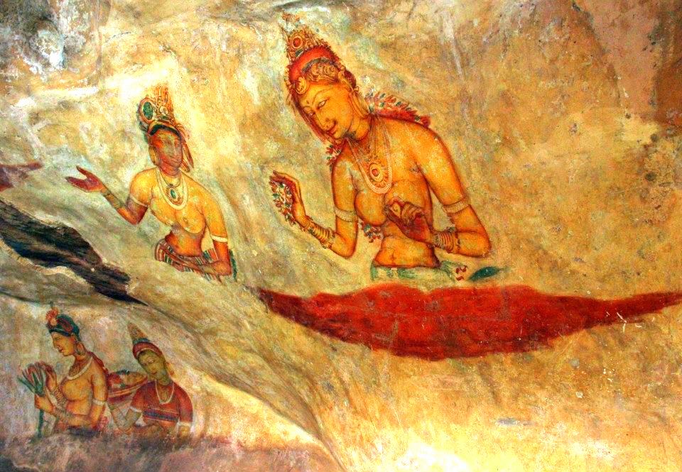frescoes at sigiriya