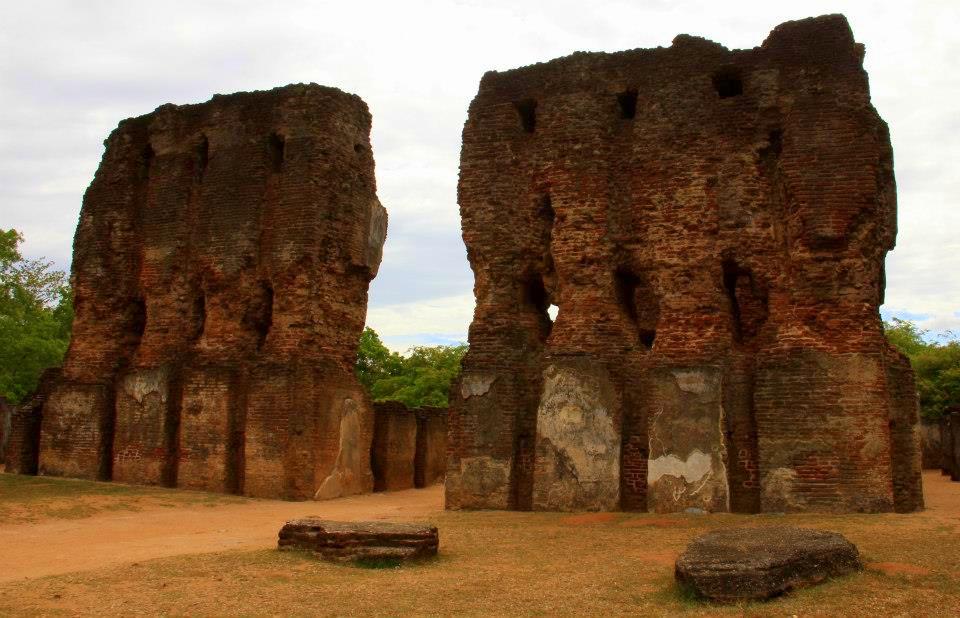 Remnants of the royal palace at Polonnaruwa
